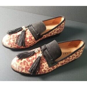 Jitai Shoes Loafer Animal Print Tassel Men’s Size 11 Excellent Condition